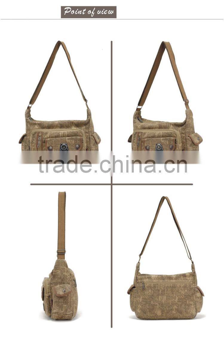 Business Laptop Messenger Bag Canvas Messenger Bag Men Crossbody Bag Strong Canvas Shoulder Bag Men Sling Bag