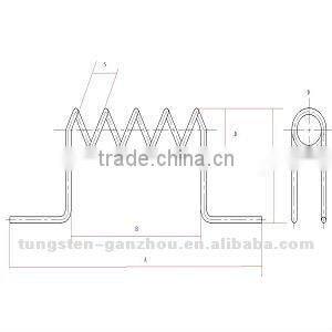 vacuum metallizing tungsten filament