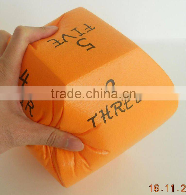 Soft safety foam dice