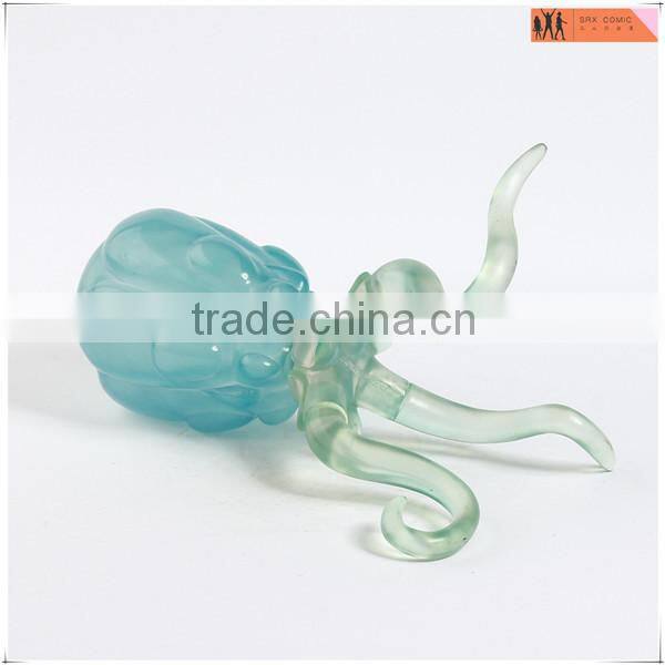 customzied resin transparent octopus figures,OEM transparent resin figures,customized resin figures factory
