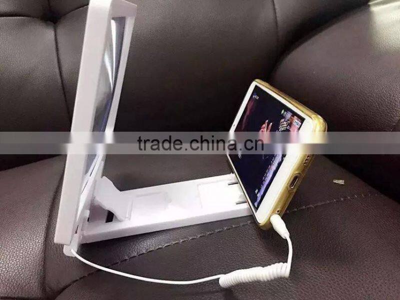 2015 Universal mobile phone bracket LCD LED screen magnifier in PC with speaker