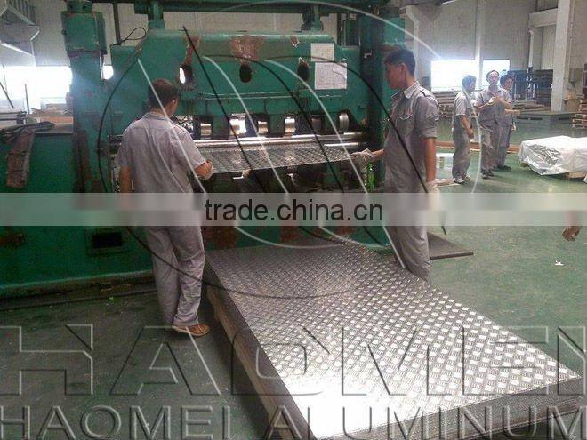 Skid-proof aluminum tread plate sheets for Marine 5083