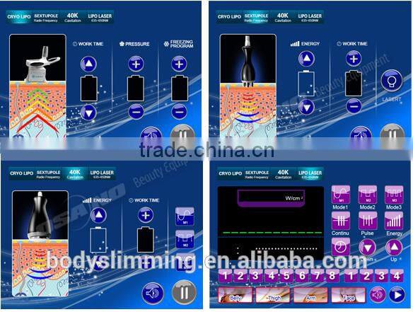 cryolipolysie mini lipo laser slimming with cavitation and 5 M hz radio frequency