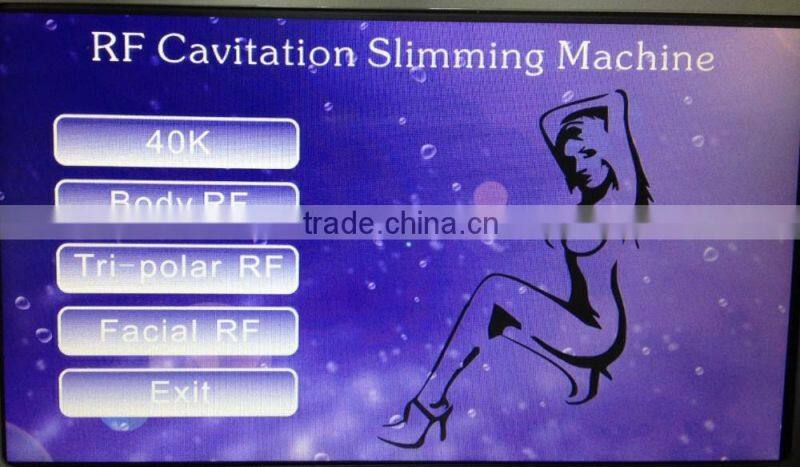 2016 Excellent Results Ultrasonic Cavitation Vacuum RF Slimming Machine