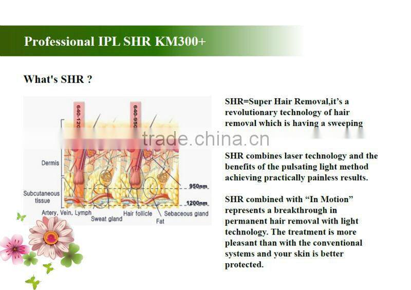 New shr diode laser hair removal for all kinds of color