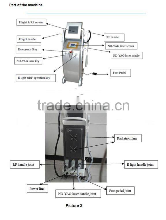 wholesale beauty supply E-light+ RF+ nd yag laser machine looking for distributors