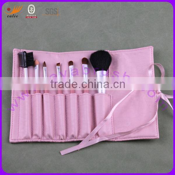 7pcs pink bag synthetic hair makeup brushes