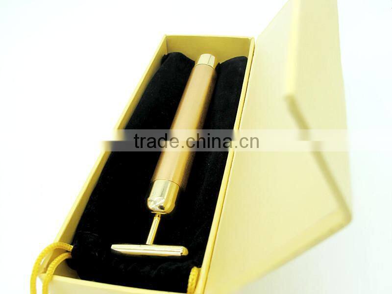 Mamufacturer hot seller Beauty Bar 24k Golden Pulse Facial Massager