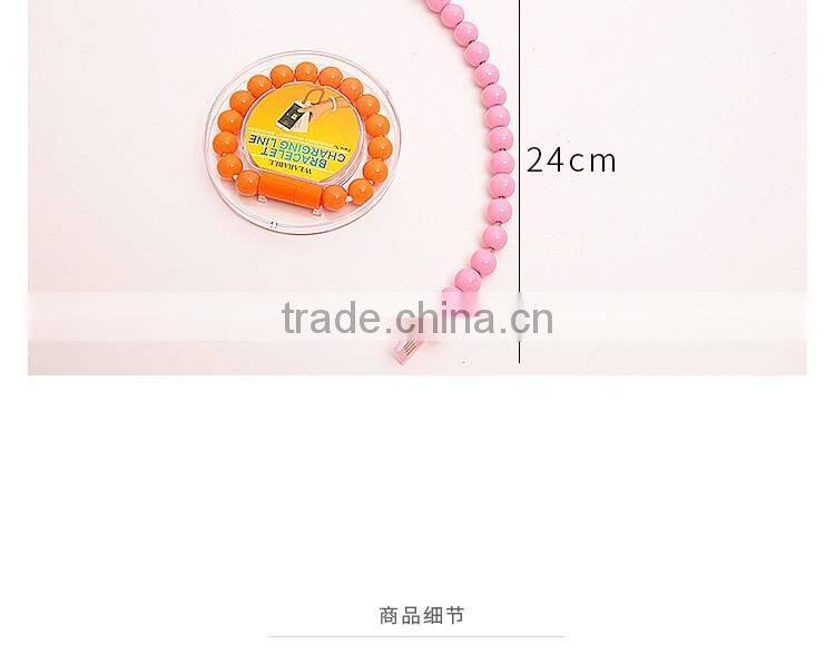BALL BRACELET Design Updated Mobile Usb Data Cable Bracelet Usb Charging Cable CHARGING CABLE SYNC CABLE FOR IOS FOR ANDROID