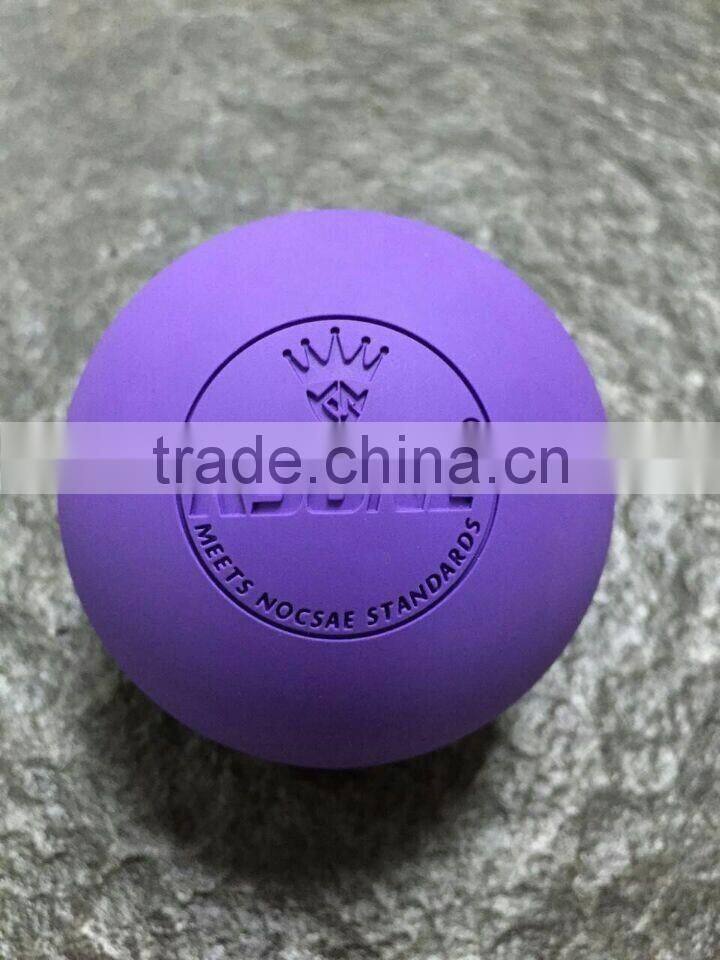 NCAA NOCSAE & SEI approved lacrosse ball lacrosse massage ball rubber ball