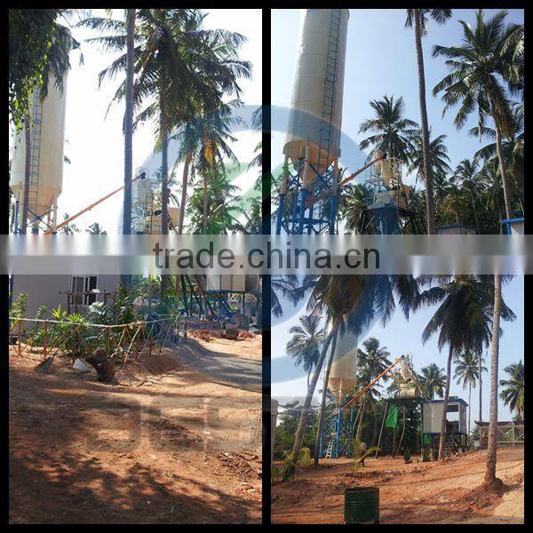 Low price PLC schenider Control HZS25 mini batching plant sold to Algeria