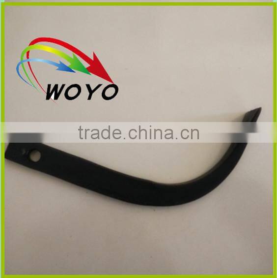 Single hole black power tiller blade