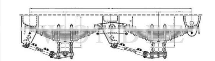 2 Axle Trailer Mechanical Suspension in China