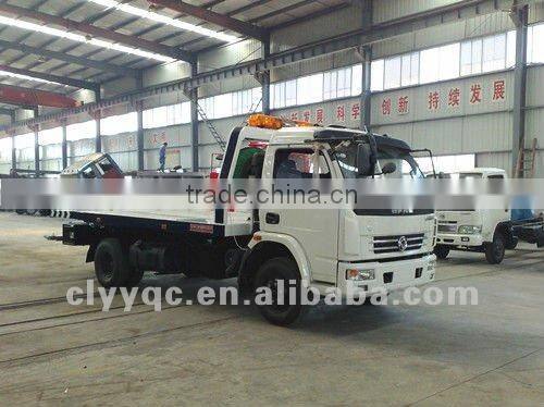 DFAC flat bed wrecker truck