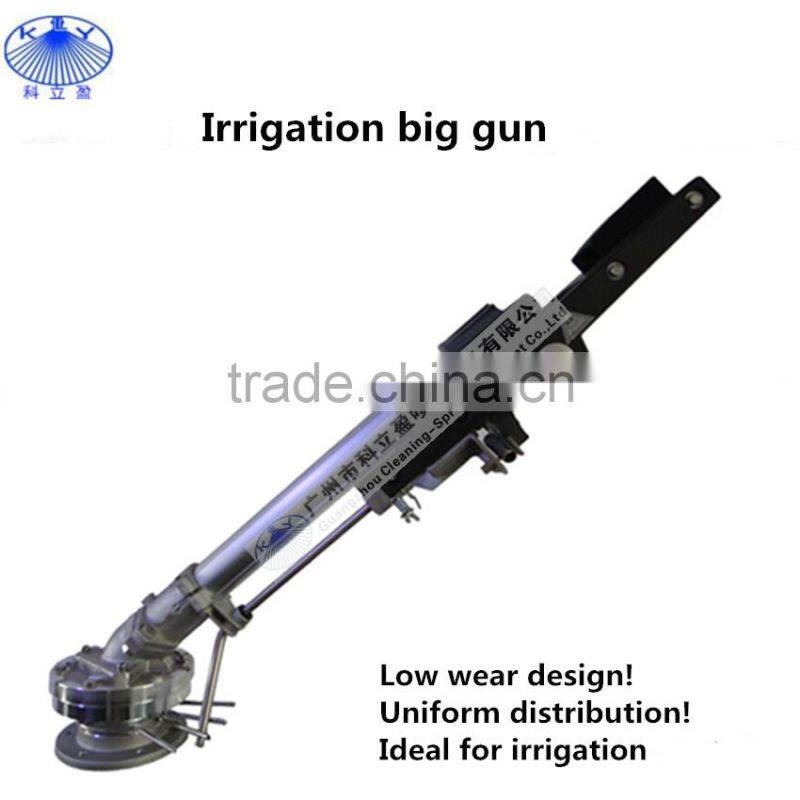 Adjustable angle sprinkler big gun for irrigation