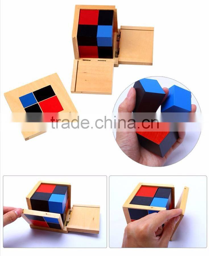 Baby Toy Montessori Algebraic Binomial Cube Early Childhood Education Preschool Training Math Kids Toys