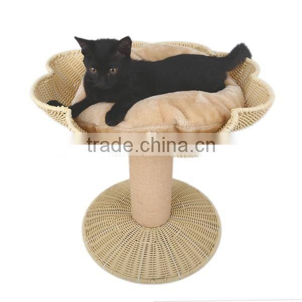 Pet product wholesale natural water hyacinth woven pet bed