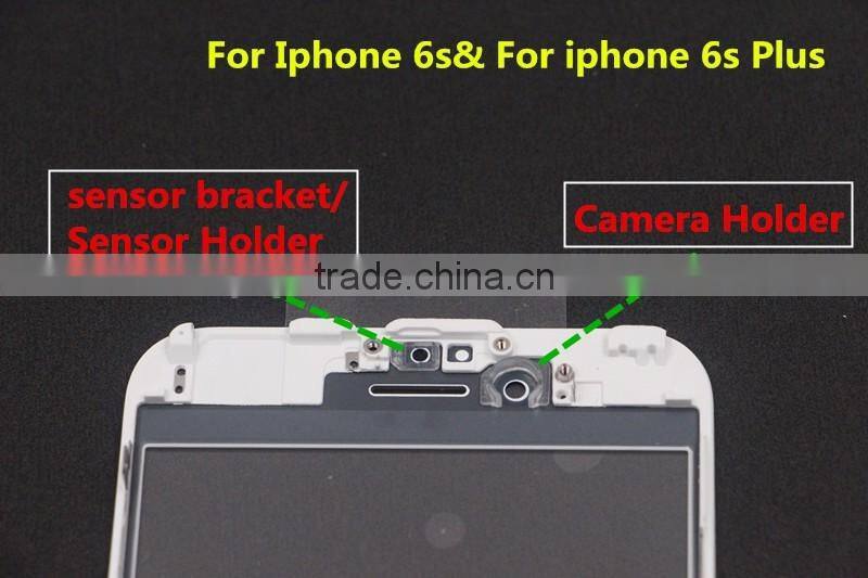 LCD Front Glass With Cold Glue Frame Bezel And OCA With polarizer with ear mesh with QR code for iphone refurbished