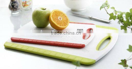 High-density PP Plastic Kitchen Chopping Board with Scale Line