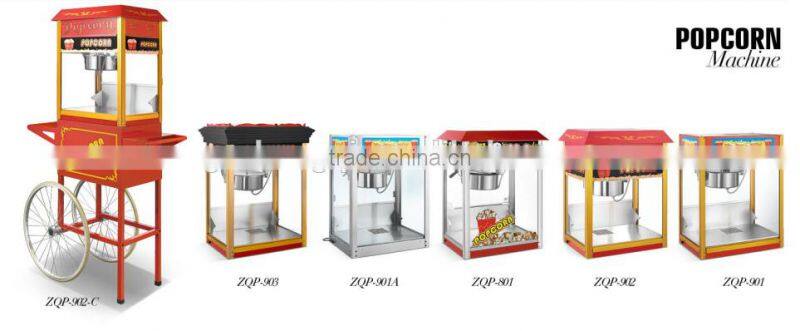 Hot sale industrial popcorn machine, popcorn vending machine With Cart