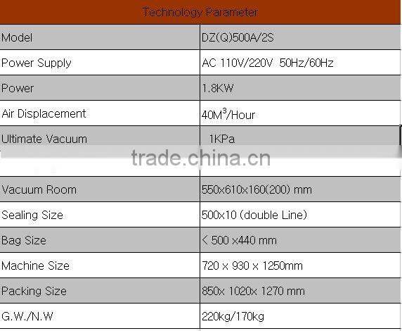 Auto Computerized Double Chamber Vacuum Packing Machine