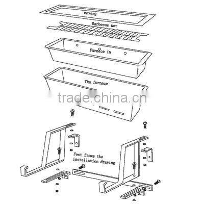 heavy gauge balcony BBQ grills