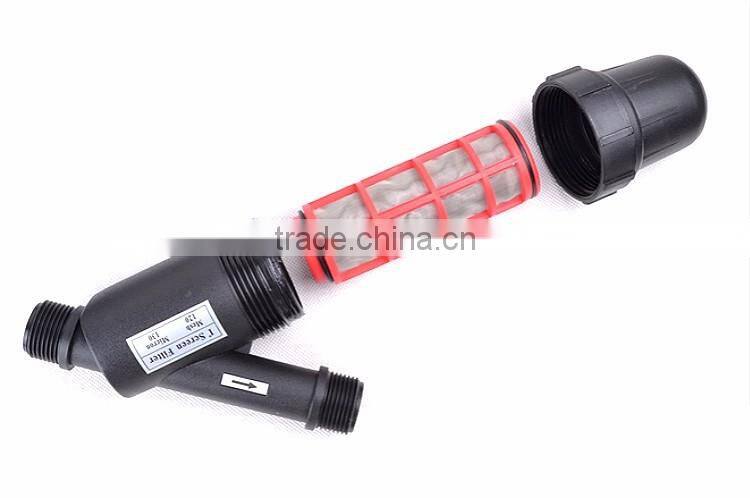 Drip irrigation system 120 mesh 2" big plastic screen water filter for agriculture