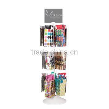 96 Pockets Metal Greeting Card Wholesale Floor Display Spinner Racks