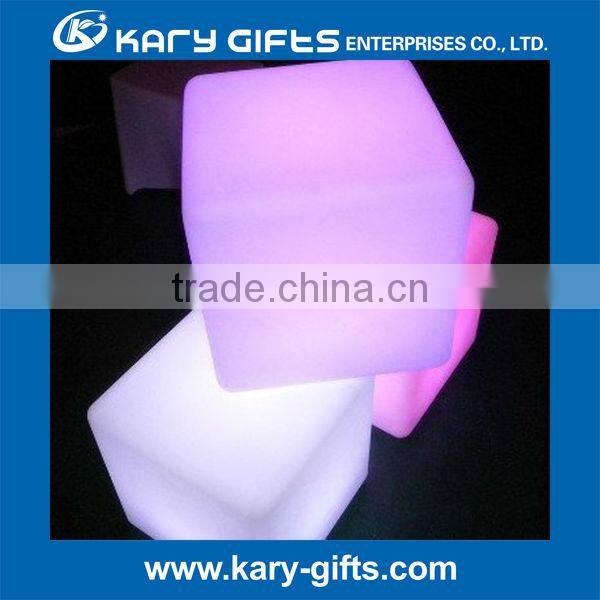submersible multi color illuminated led light up cube furniture