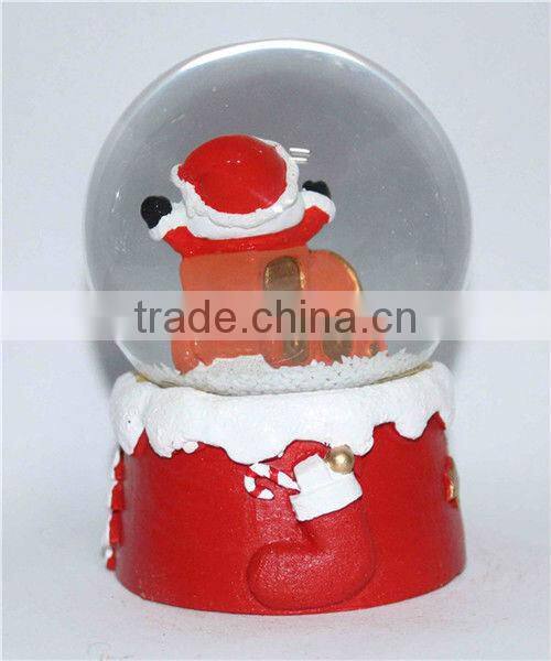 Electric snow globe santa claus