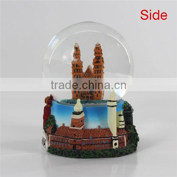 Handmade snow globe for tourist souvenir