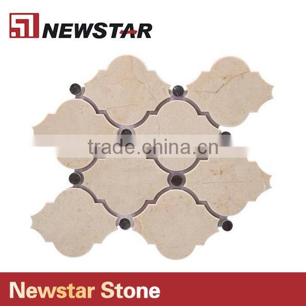 Newstar Crema Marfil Natural Marble Bathroom Wall Tile Spanish Lantern Mosaic