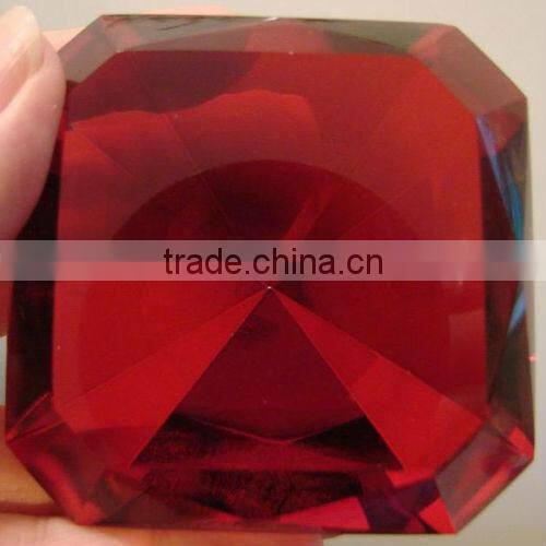 red crystal decoration paperweight