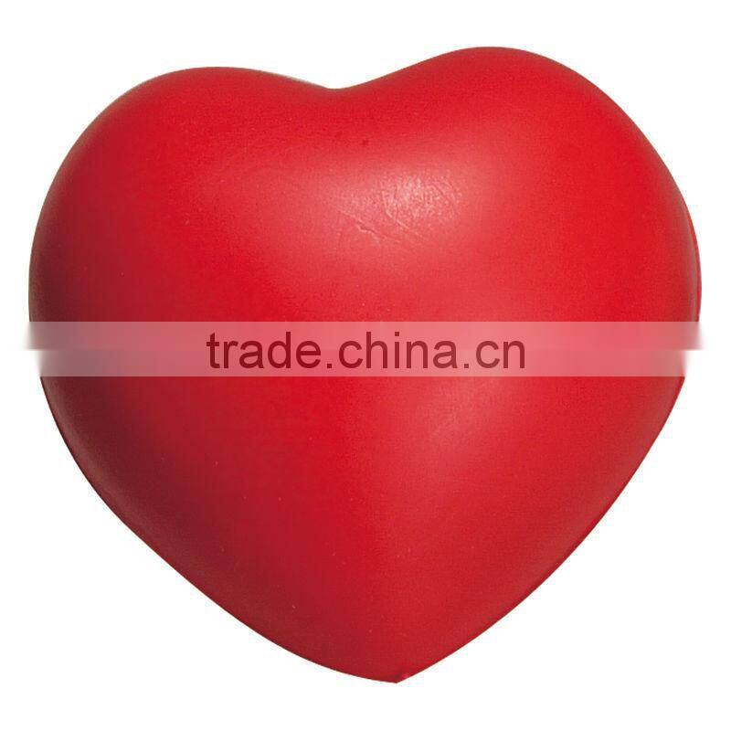 Custom logo pu stress heart