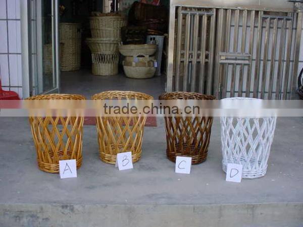 handmade Wicker storage basket woven shallow storage basket