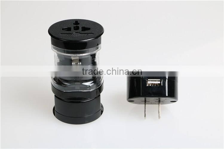 hottest multi-function world travel plug adapter with one usb port