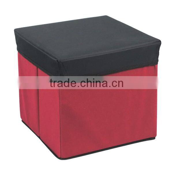 Foldable Grey Large Size Storage Stool