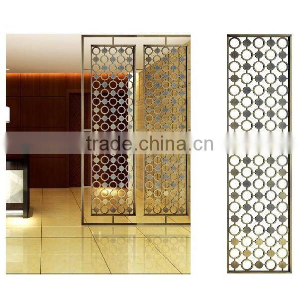 Decorative Stainless Steel Sliding Doors Interior Room Divider