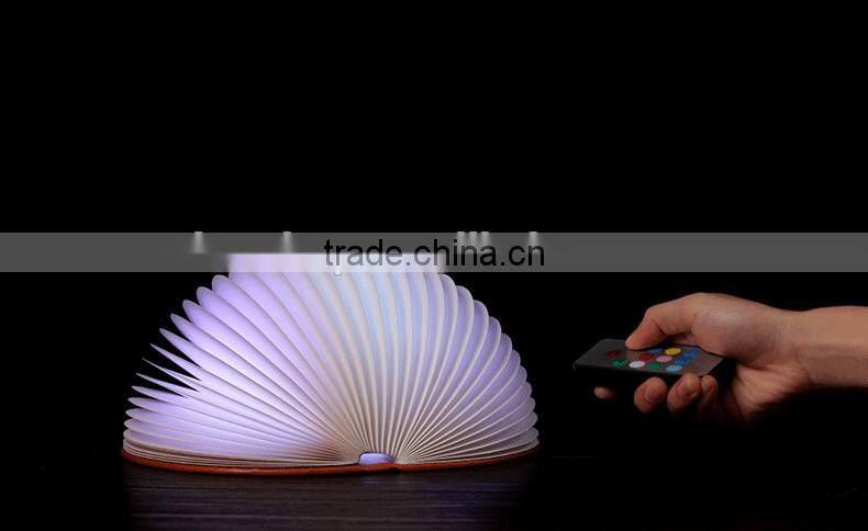 Creative Colorful LED Book Shape Night Light Beautiful Table Lamp Lights