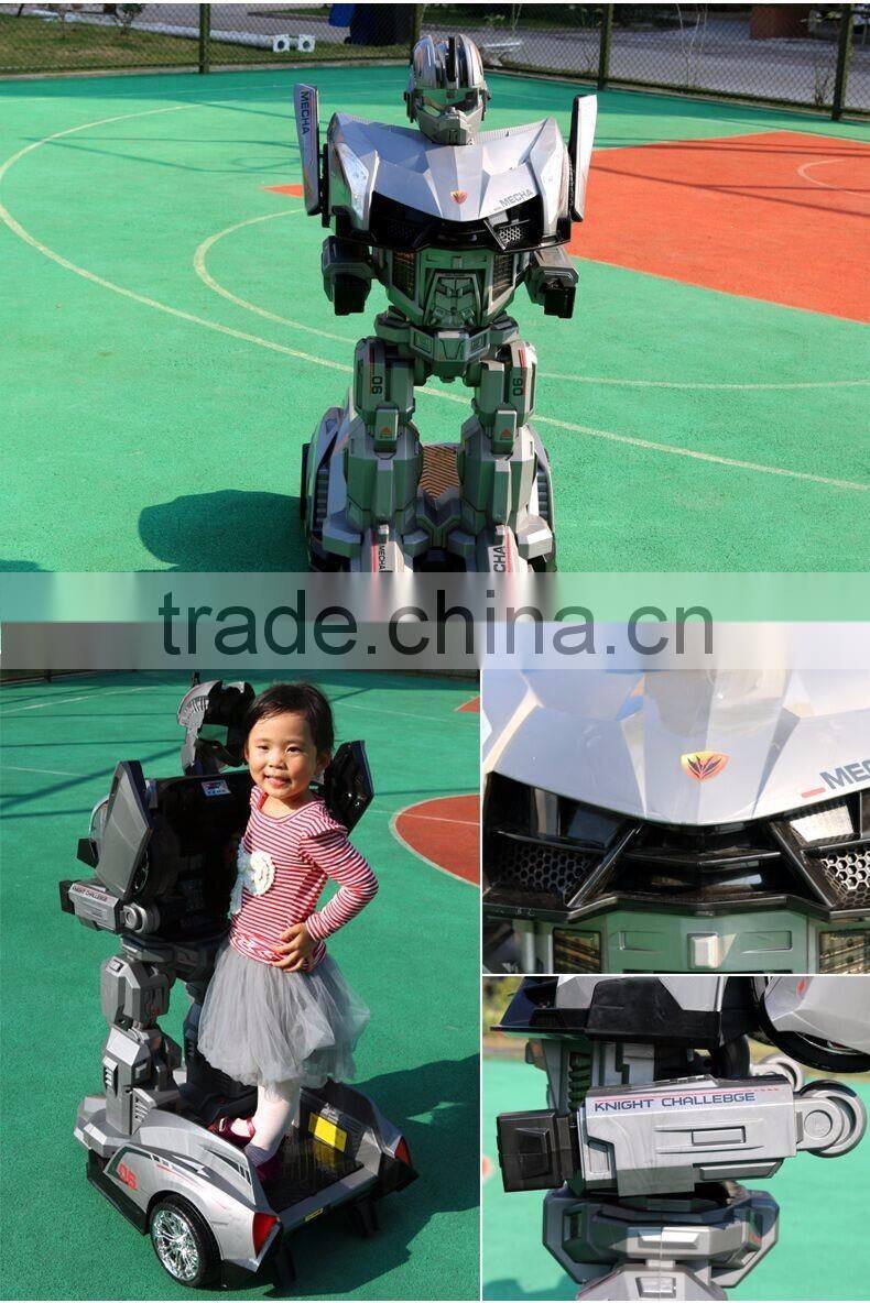 Children Ride On Baby Car, Stand Up Ride On Electric Mobility Robot Baby Car, Gifts For Kids Transformer Robot Electric Car