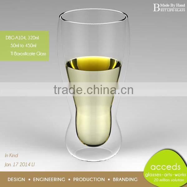 Pretty Drinking Glass Cup with No Handle