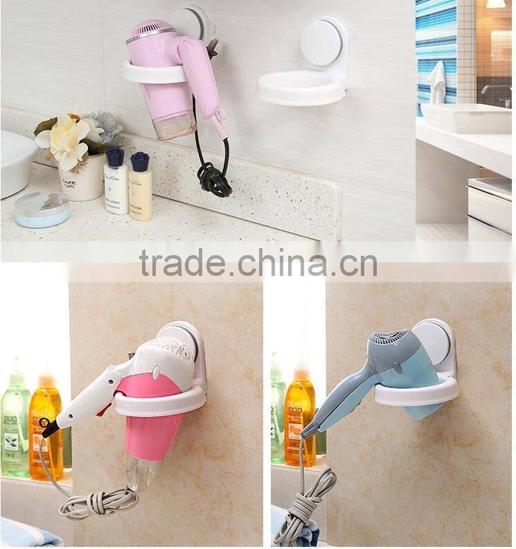 Waterproof plastic bathroom wall mounted hair dryer holder