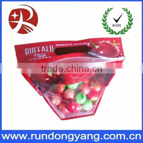 Plastic cpp printed slider zip lock vegetable fruit bag