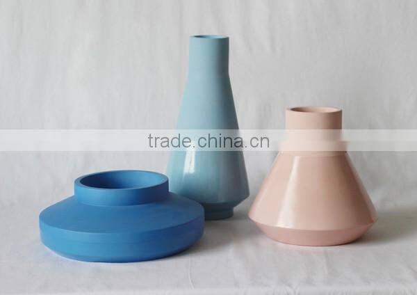 Pastel Dip concrete vase Tall flower vase
