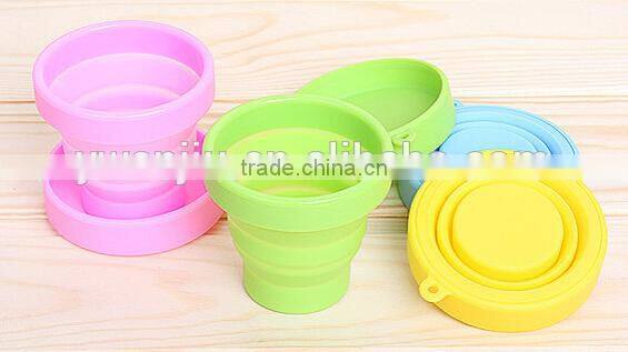 Supply fashion creative travel portable telescopic motion cup / folding cup