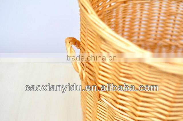 Household Furniture Zakka Storge Basket Wicker Waste Bin Country Style