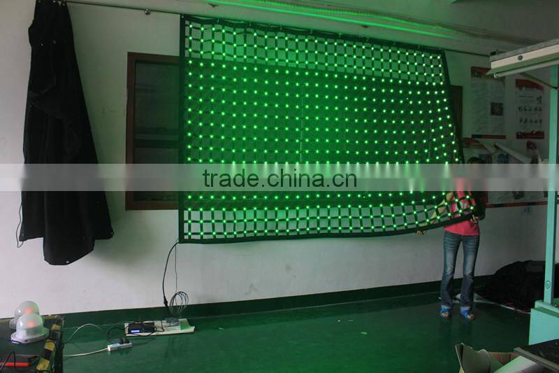 2015 New Hot sale full color transparent flexible curtain led display / programmable led curtain display