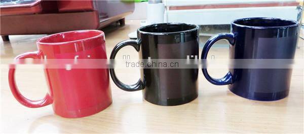 Manufacturer directly supply 11Oz ceramic hot water color changing coffee mug