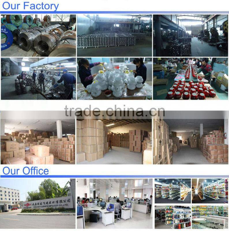 White enamel cooking pot with beautiful can custom decals