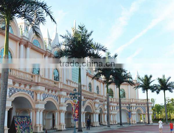 plastic fiber king coconut tree green park Artificial King Coconut Tree